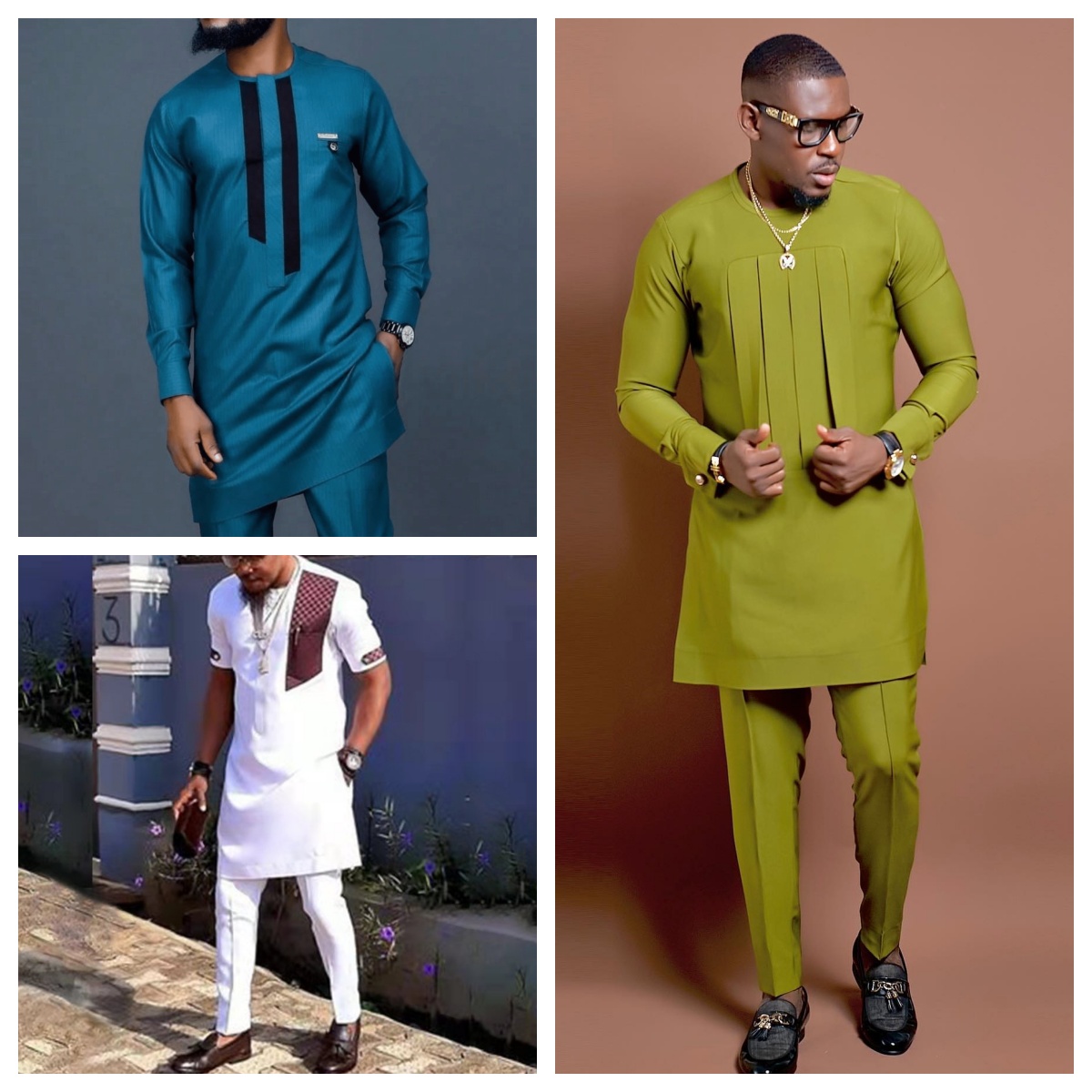 Dashiki Shirt Men - ملابس أفريقي للرجال ، طقم قميص