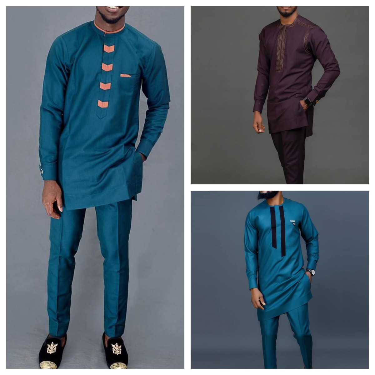 Dashiki Shirt Men - بدلات كاملة تقليدية افريقية للرجال ،