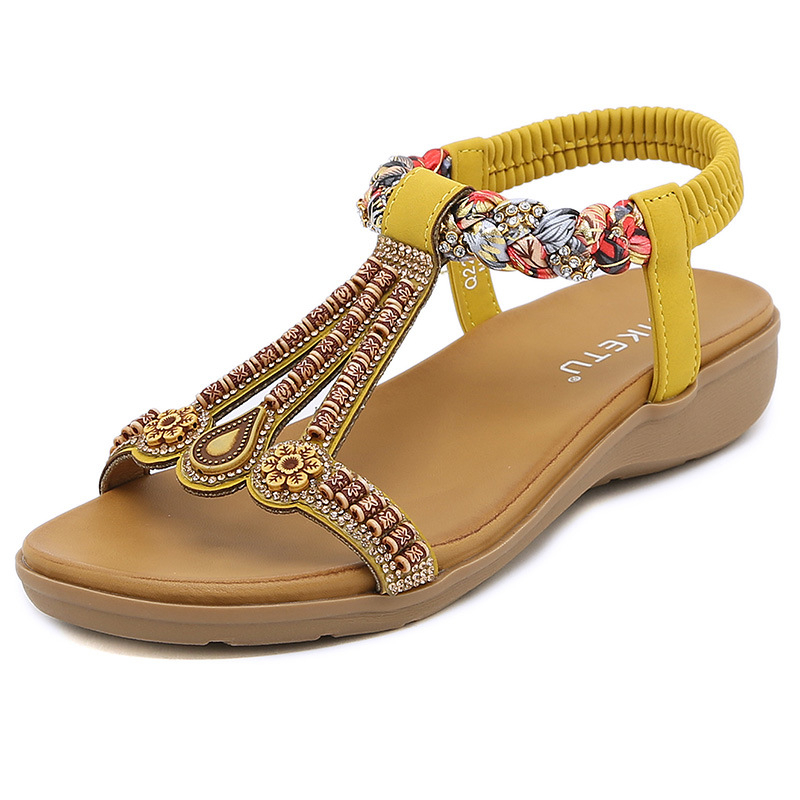 صنادل نسائية صيفية جديدة متعدد - مراجعة Ethnic Fashion Trend وسعره