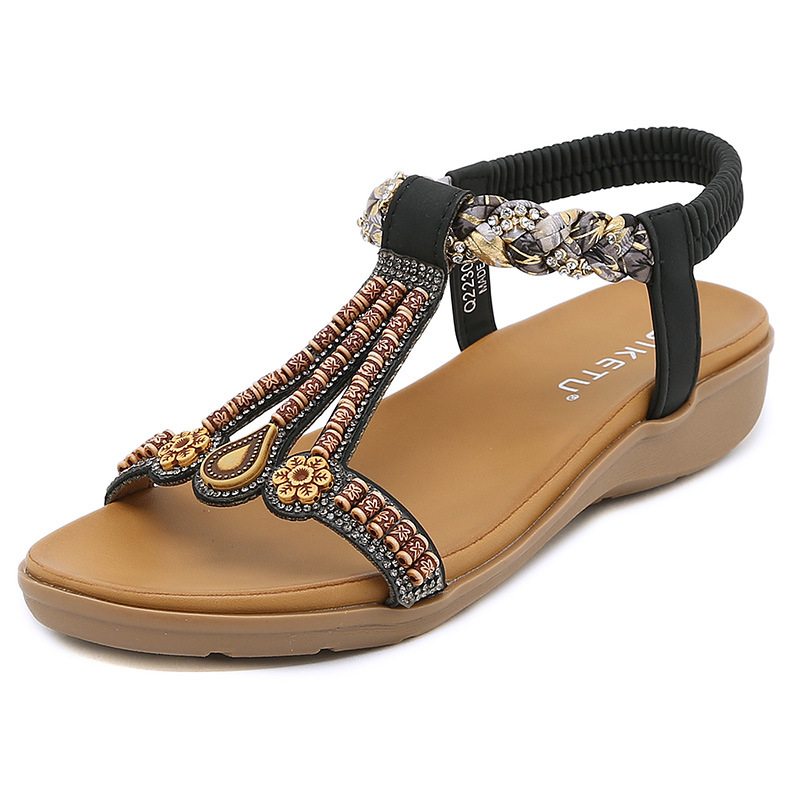 صنادل نسائية صيفية جديدة متعدد - مراجعة Ethnic Fashion Trend وسعره
