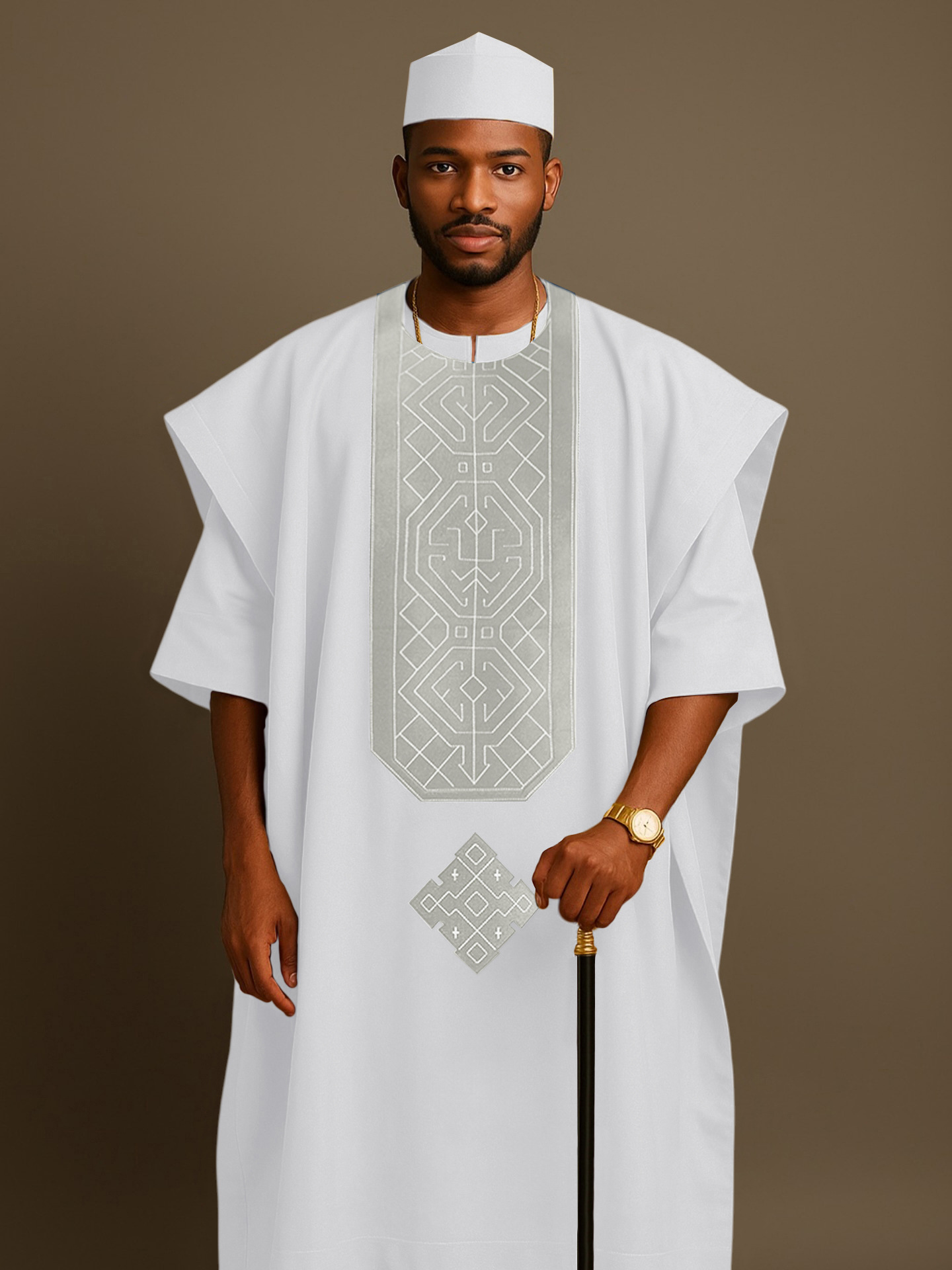 طقم قفطان نيجيري تقليدي من 3 ق - مراجعة Dashiki Shirt Men وسعره