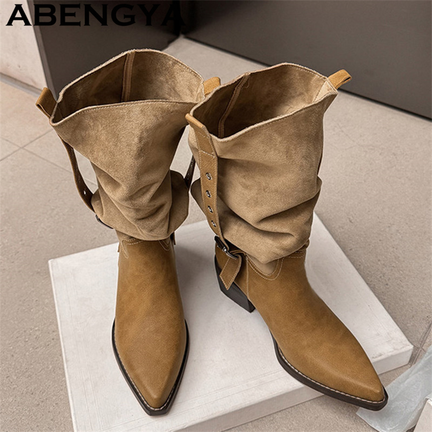 أحذية رعاة البقر الغربية الجدي - مراجعة Ethnic And Fashion وسعره