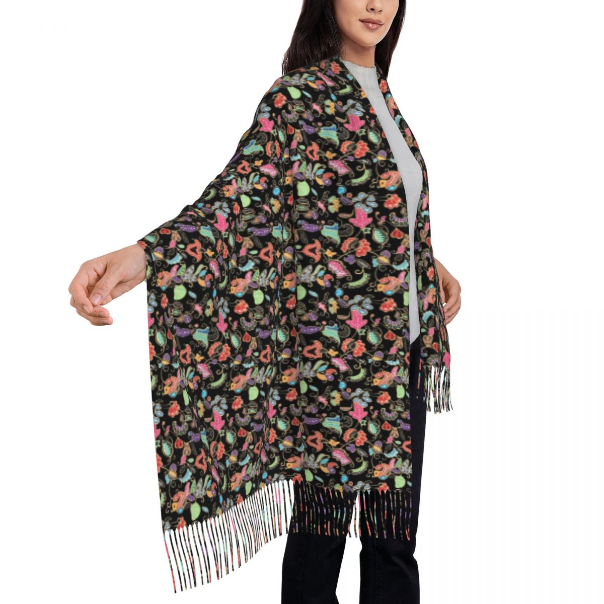 سارونج باتيك كيبايا وشاح بنفسج - مراجعة Batik Sarong Wrap وسعره