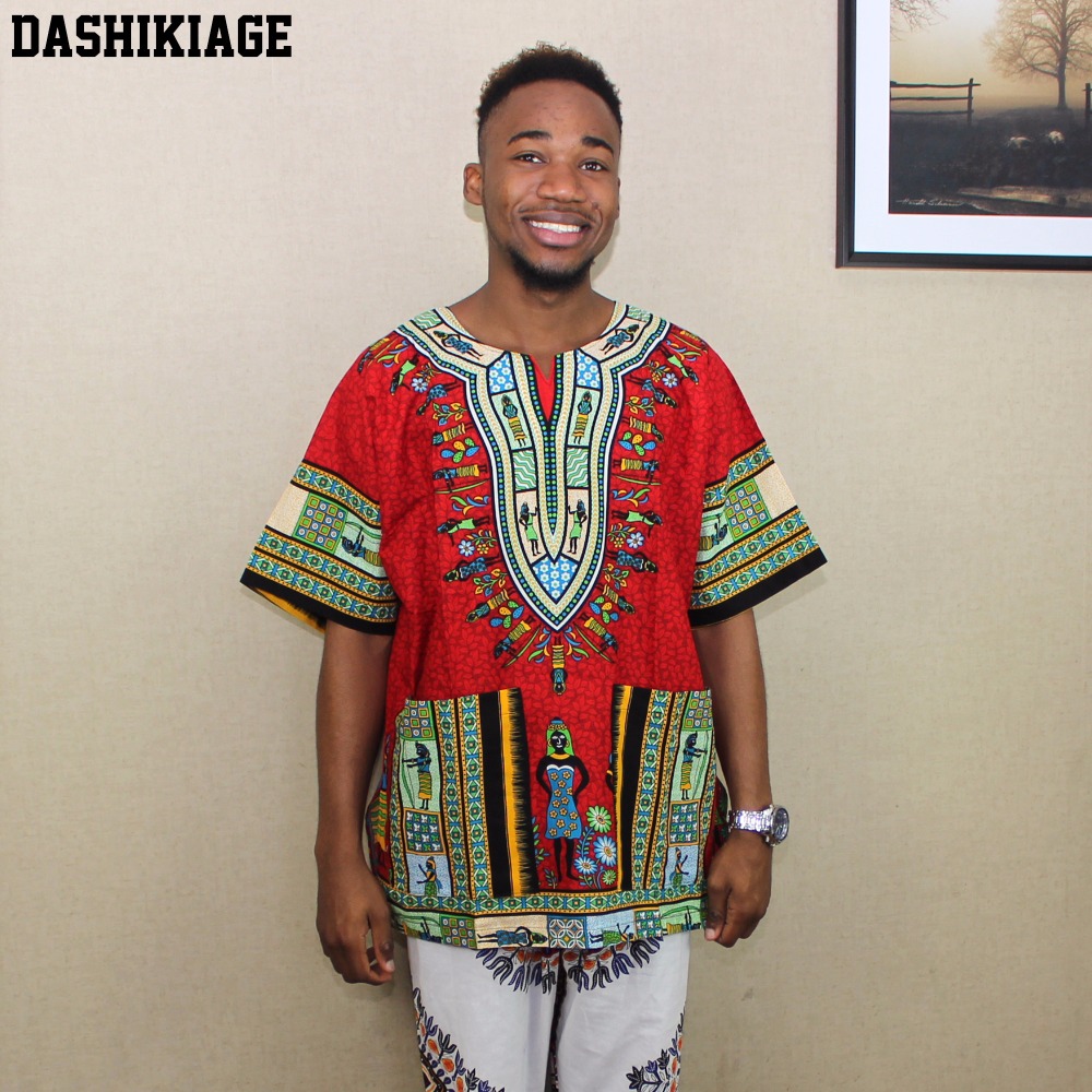 (الشحن السريع) 2016 أحدث تصميم - مراجعة Dashiki Shirt Men وسعره